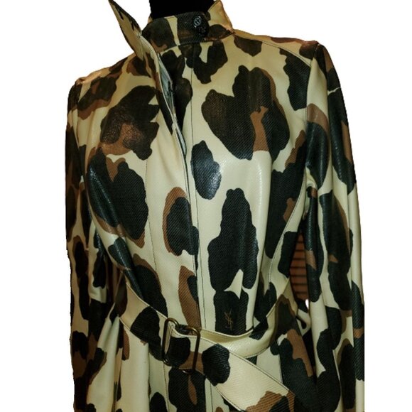 100% AUTHENTIC Luxurious Glamorous YSL Runway Stylish Luxury Jacket Coat Trench - Picture 10 of 16